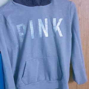 A PINK hooded sweatshirt